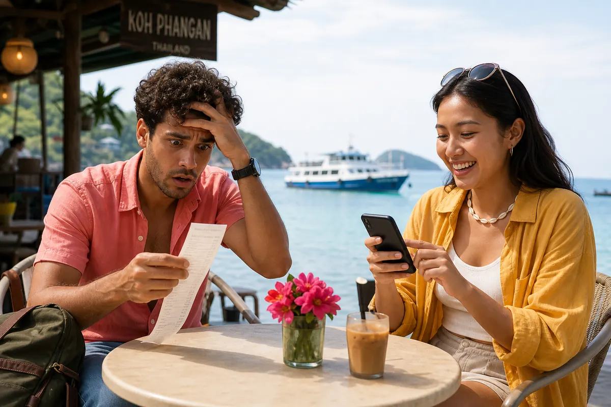 Facture de roaming onéreuse contre utilisation sereine du smartphone en Thaïlande.